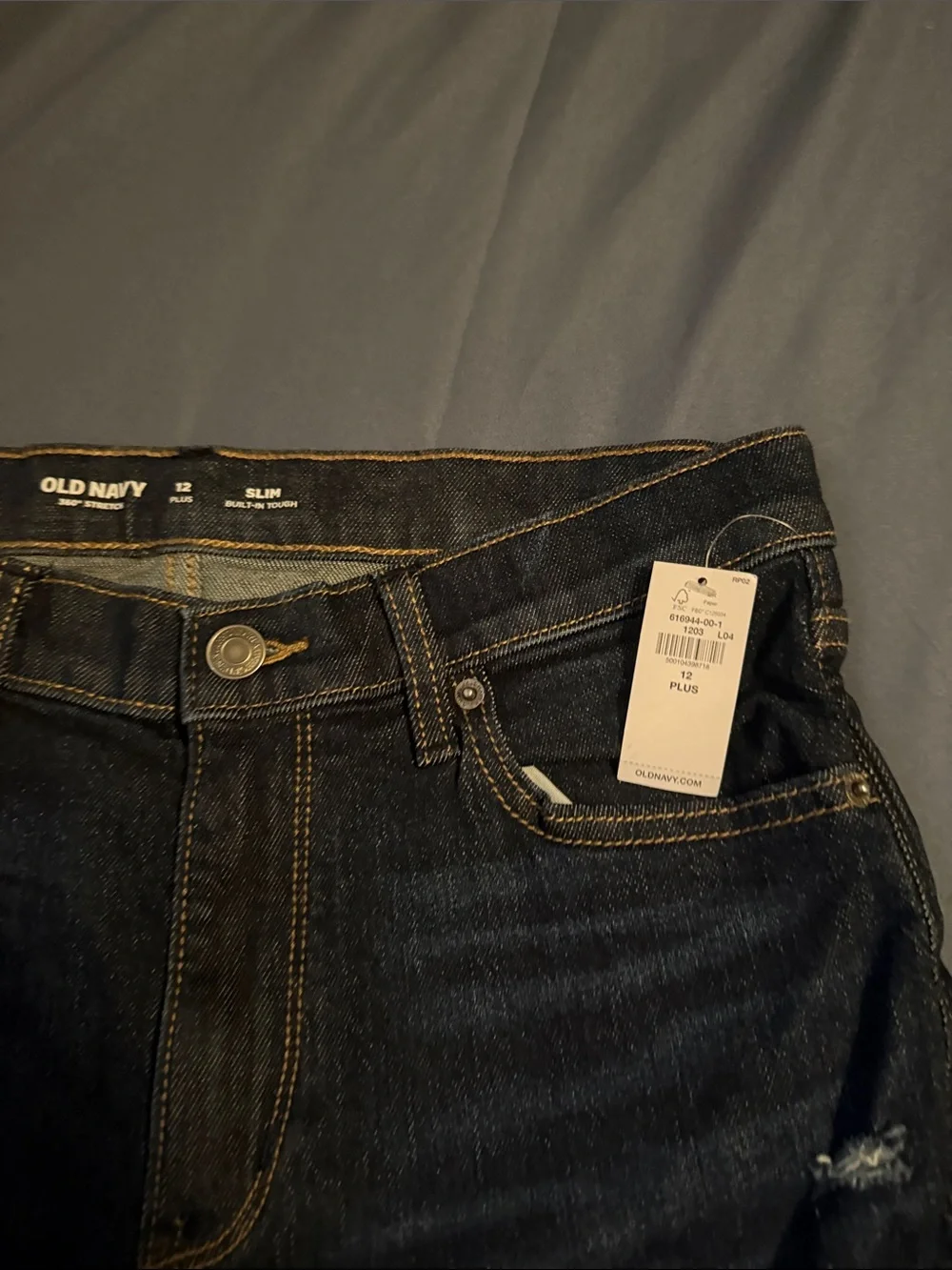 Old Navy Black Skinny Distressed Men’s Jeans